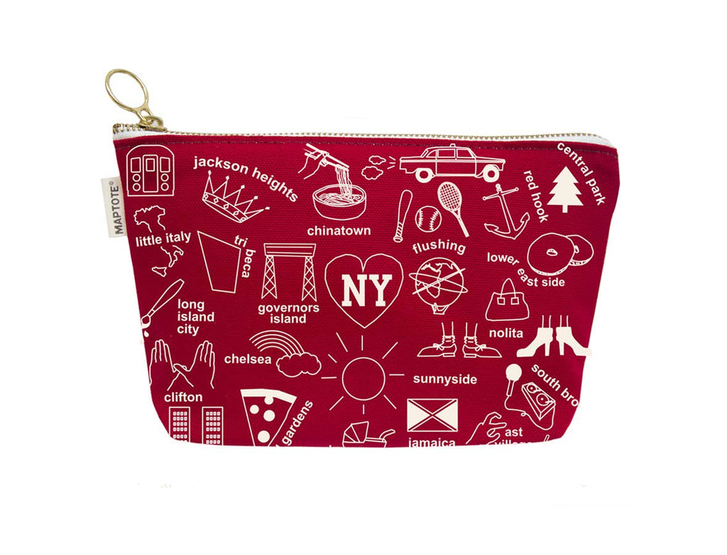 New York City Neighborhood Zip Pouch