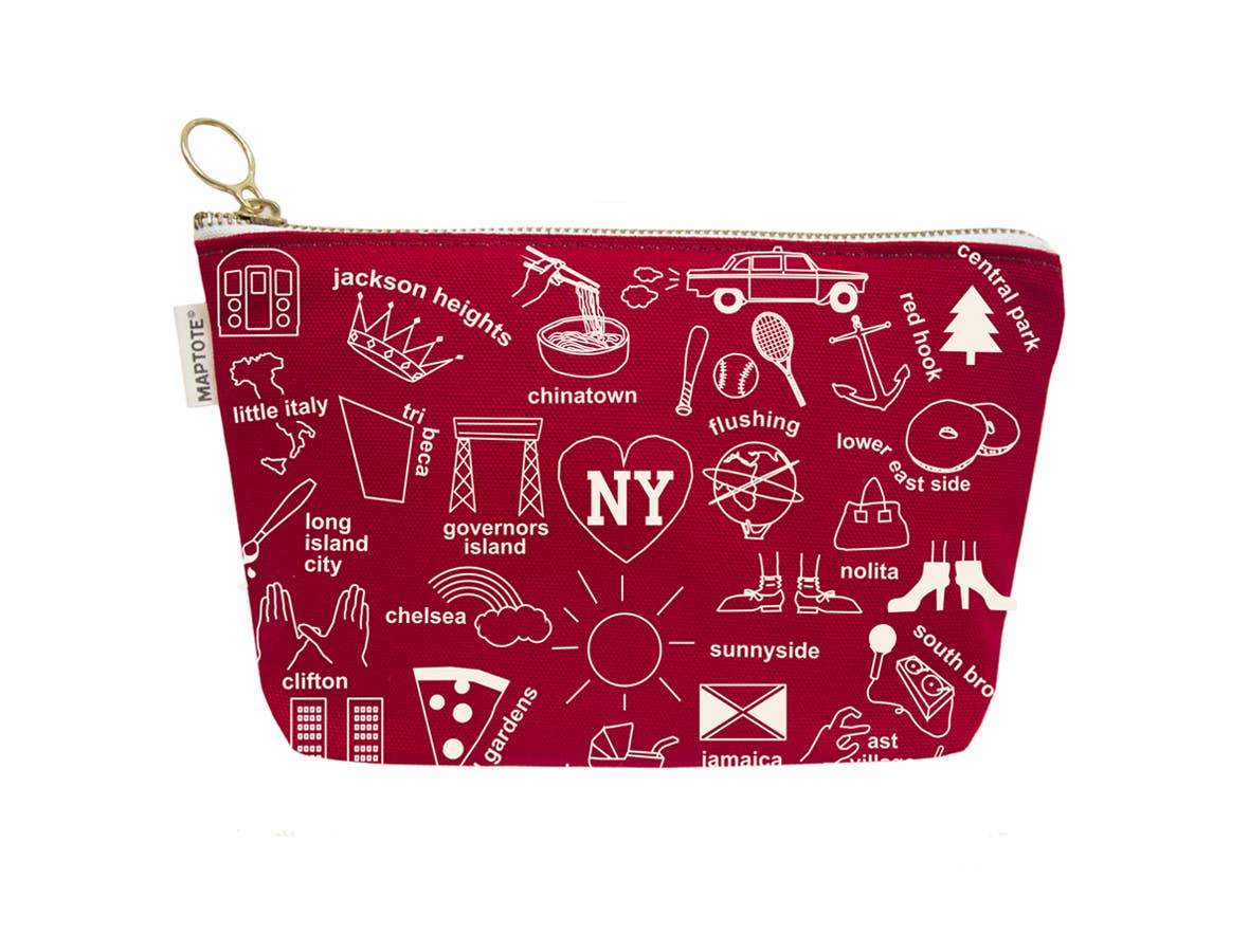 New York City Neighborhood Zip Pouch