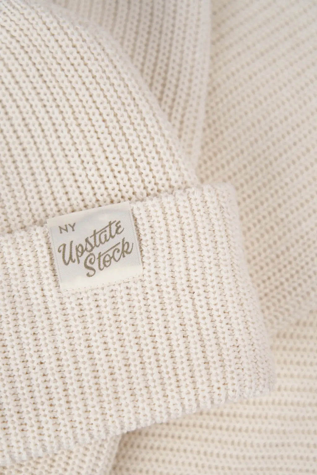 Upstate Stock Ecru Upcycled Cotton Watchcap