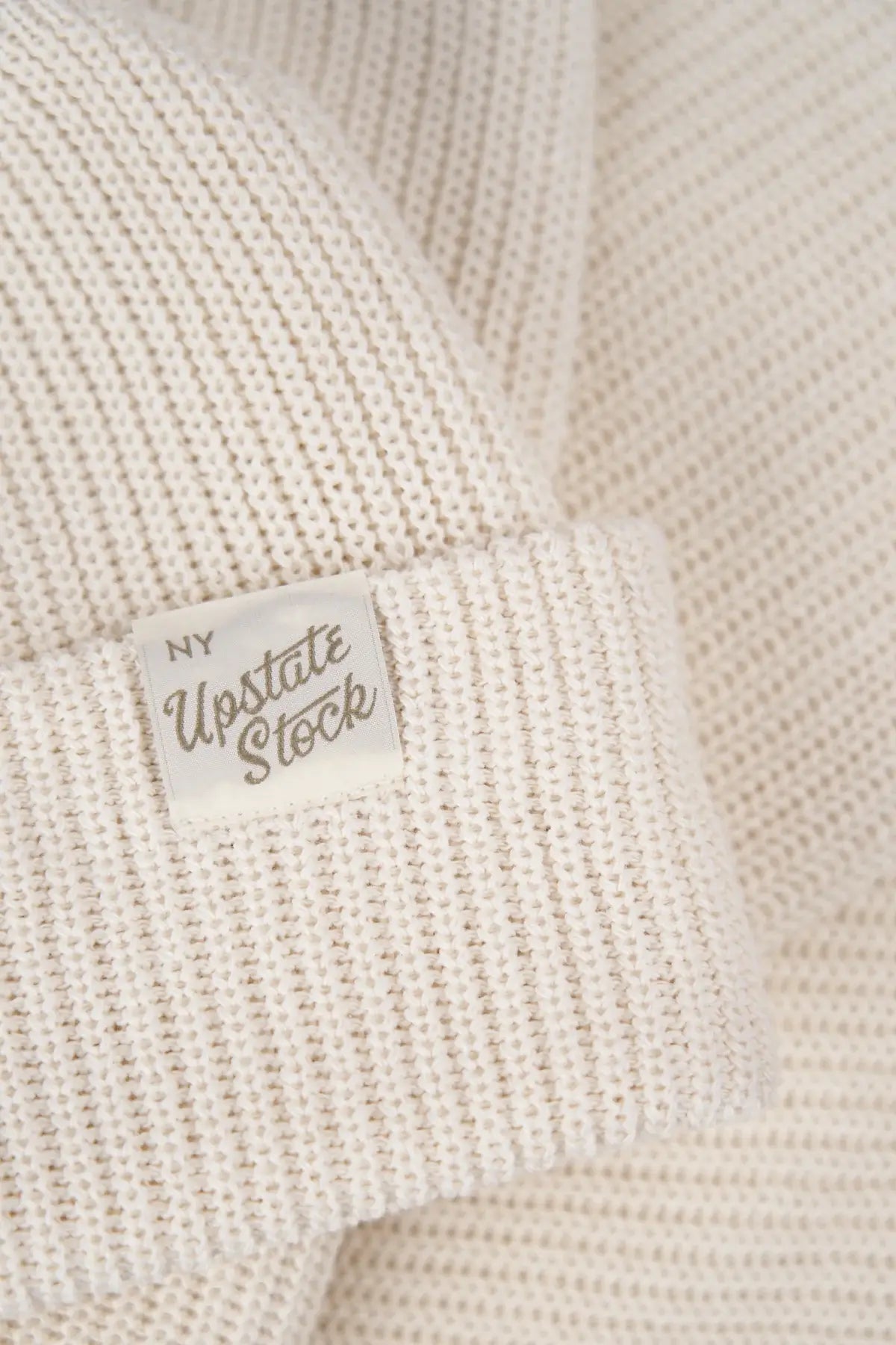 Upstate Stock Ecru Upcycled Cotton Watchcap
