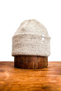 Upcycled Wool Oatmeal Melange Ragg Wool Beanie