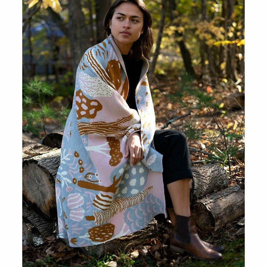 Garden Knit Throw Blanket
