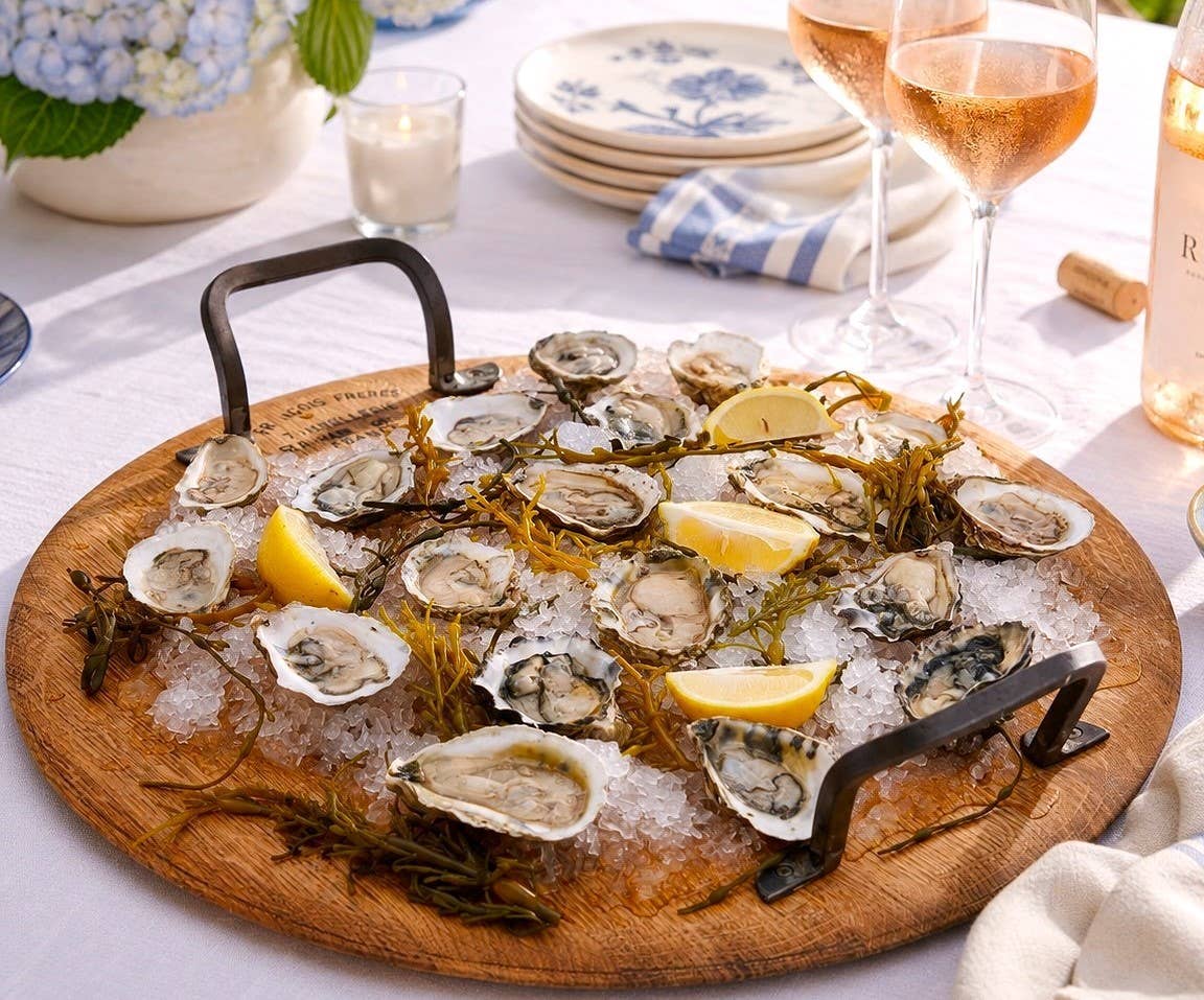 Handcrafted Wine Barrel Serving Platter