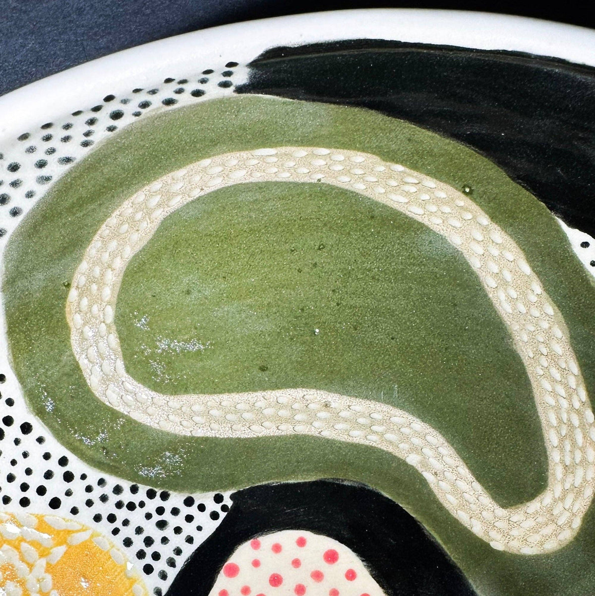 Retro Composition Serving Bowl