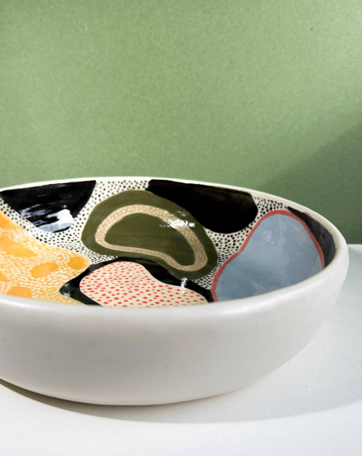Retro Composition Serving Bowl
