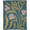 Flora Vision Knit Cotton Throw Blanket