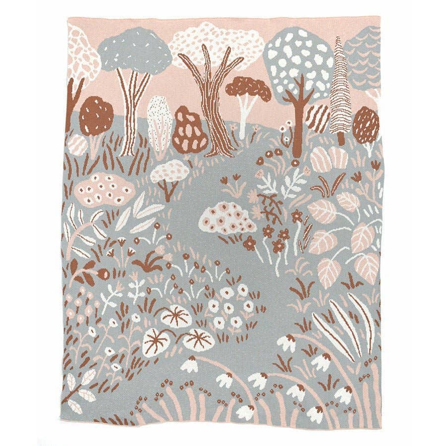Garden Knit Throw Blanket
