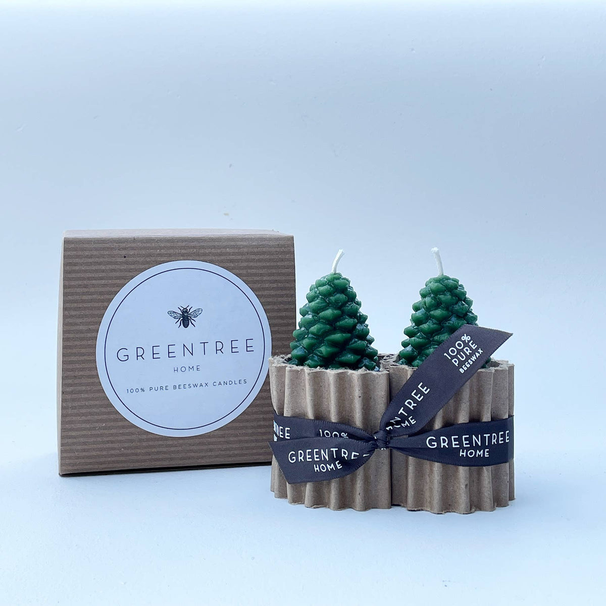 Beeswax Pine Cone Candles