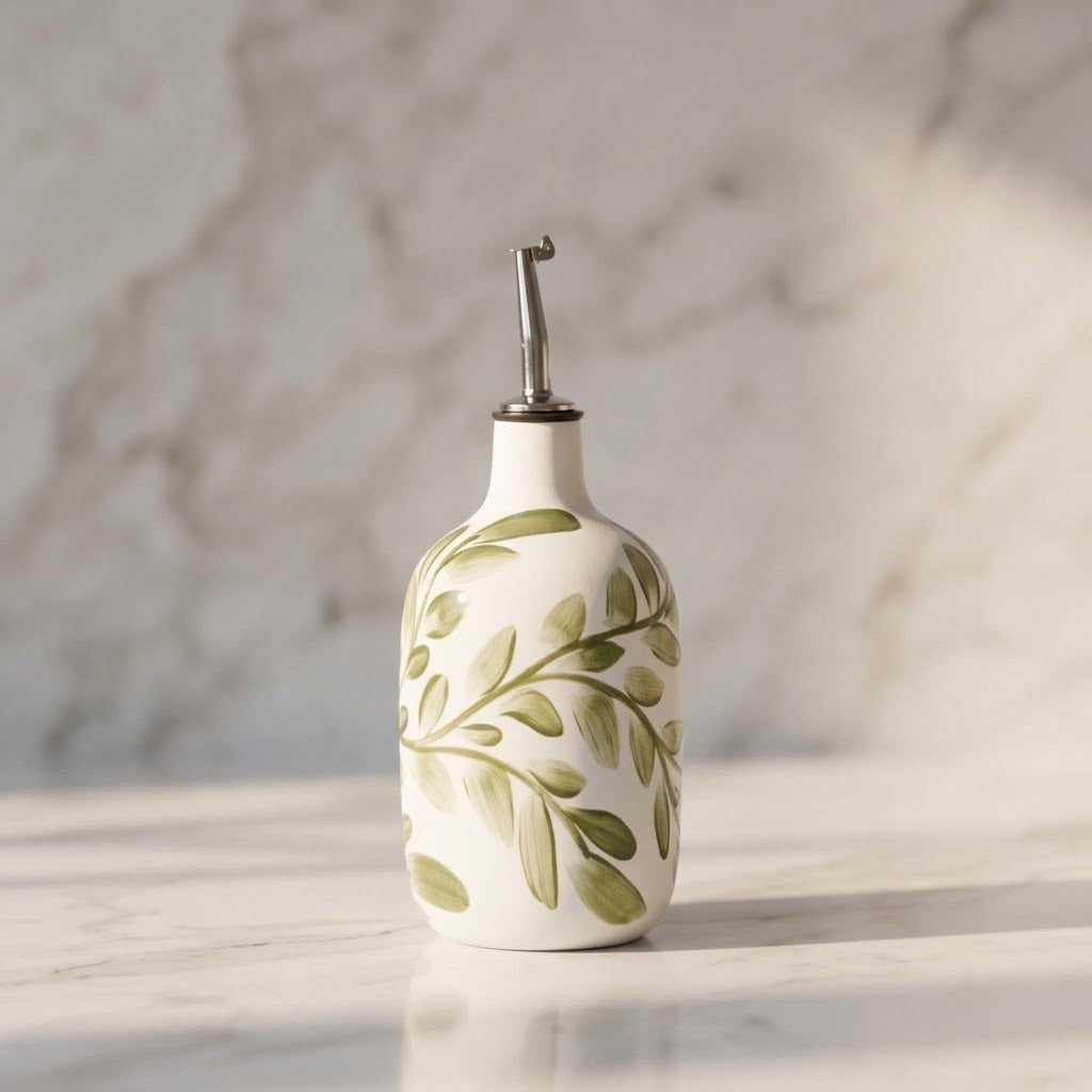 Oil / Vinegar Cruet: Meadow Willow