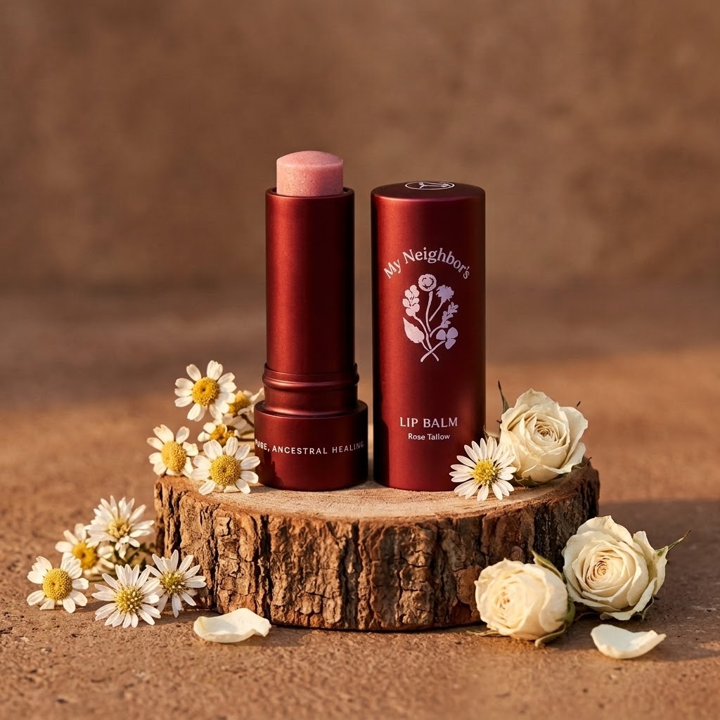 Rose & Beetroot Tallow Lip Balm 
